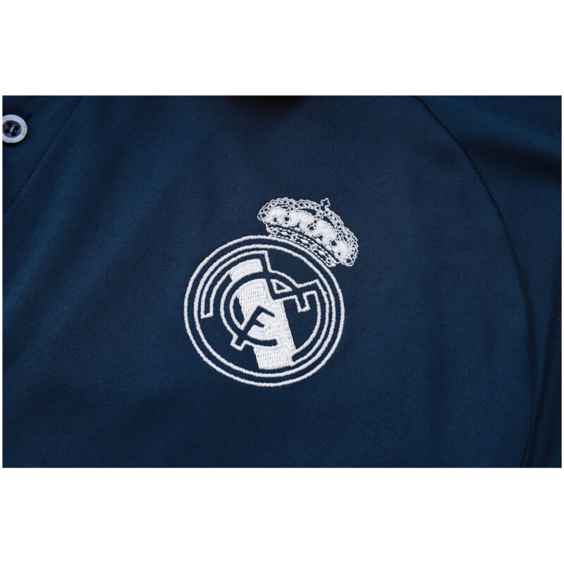Mens Real Madrid Polo Shirt Royal 2024/25
