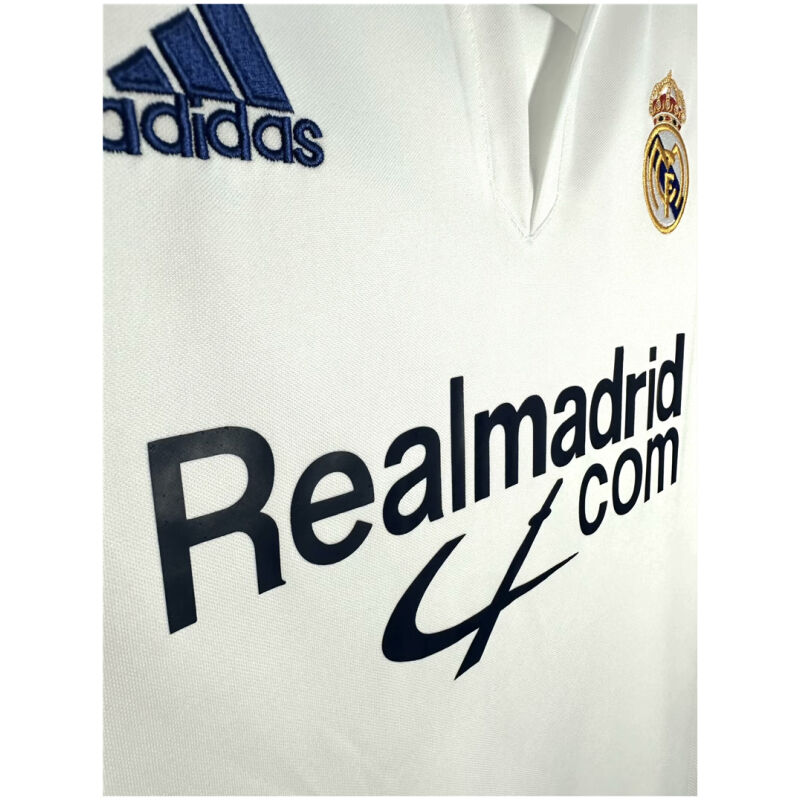 Mens Real Madrid Retro Home Jersey 2001/02