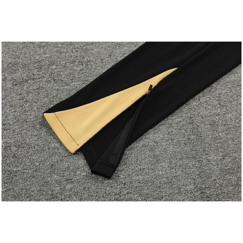 Mens Barcelona Training Suit Black – Gold 2024/25