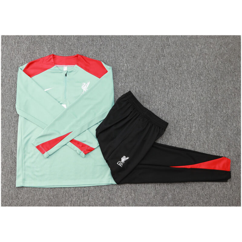 Kids Liverpool Training Suit Light Green 2024/25