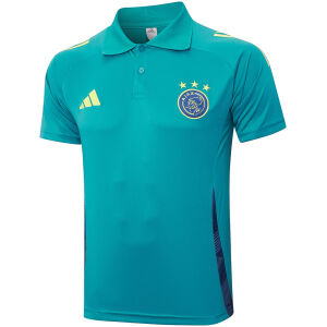 Mens Ajax Polo Shirt Lake Blue 2024/25
