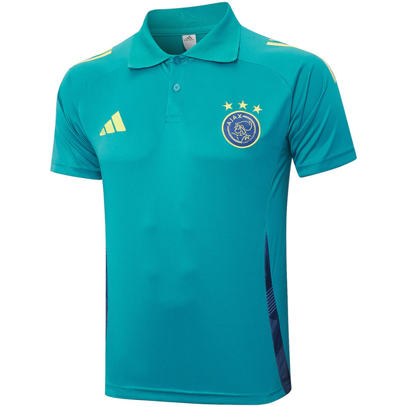 Mens Ajax Polo Shirt Lake Blue 2024/25
