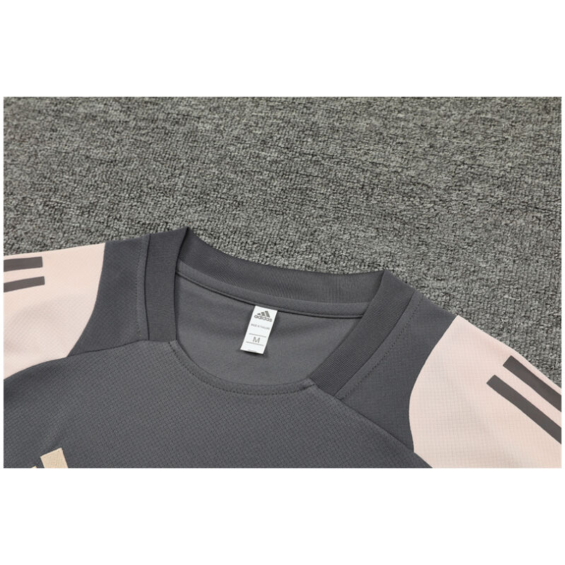 Mens Real Madrid Short Training Suit Dark Grey 2024/25