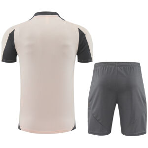 Herren Real Madrid Kurzer Trainingsanzug Hellgrau 2024/25