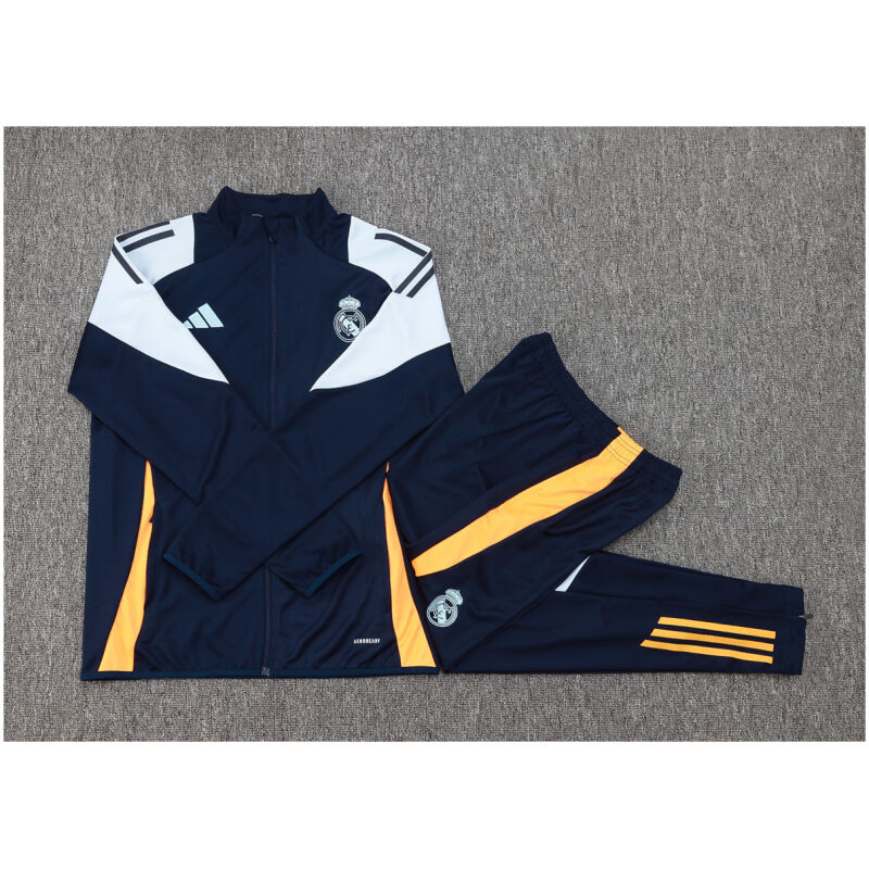 Kids Real Madrid Jacket + Pants Training Suit Royal 2024/25