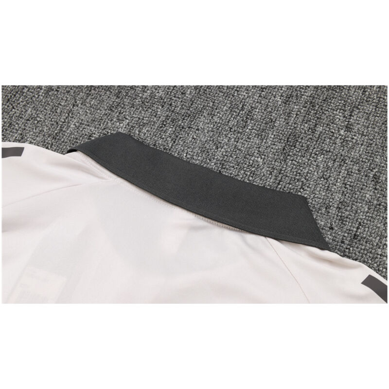 Mens Real Madrid Polo Shirt Light Grey 2024/25