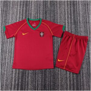 Kids Retro Portugal Home Jersey 2006