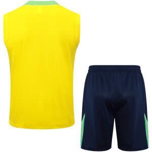 Mens Brazil Singlet Suit Yellow 2024