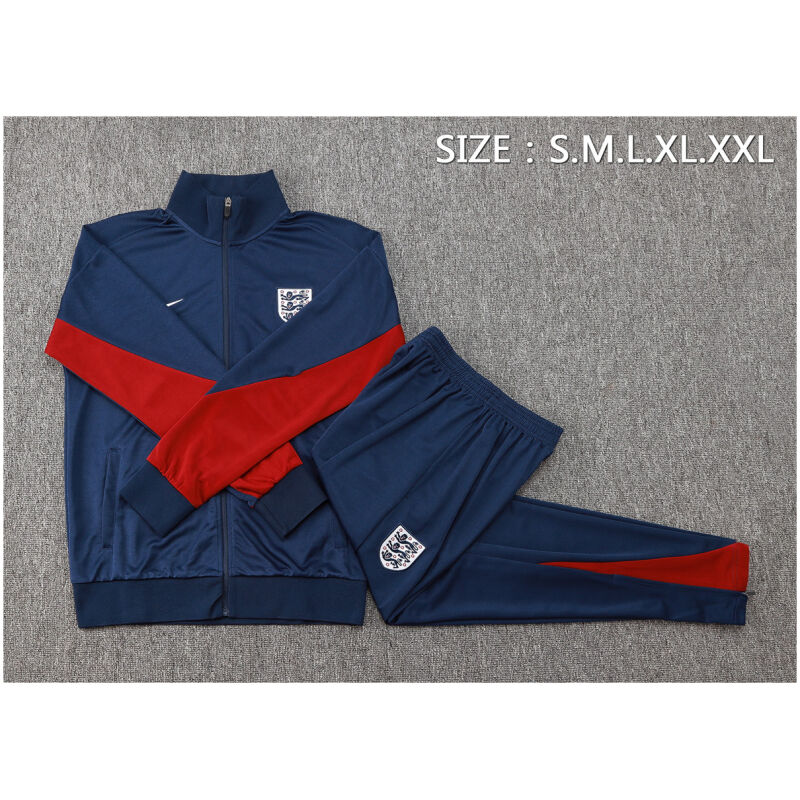 Mens England Jacket + Pants Training Suit Royal 2024