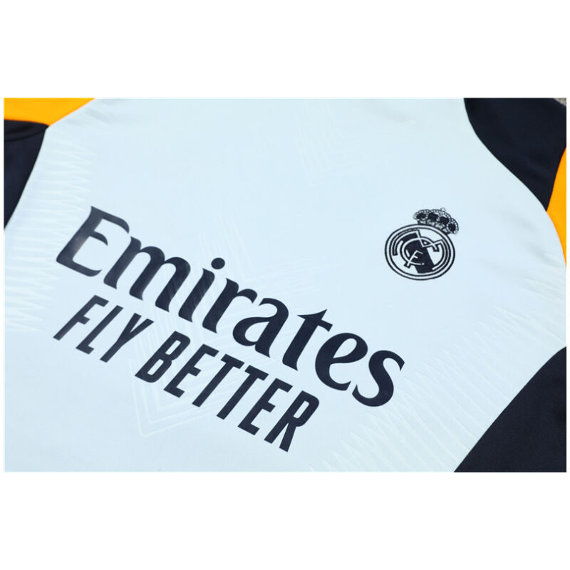 Mens Real Madrid Training Suit Light Blue 2024/25