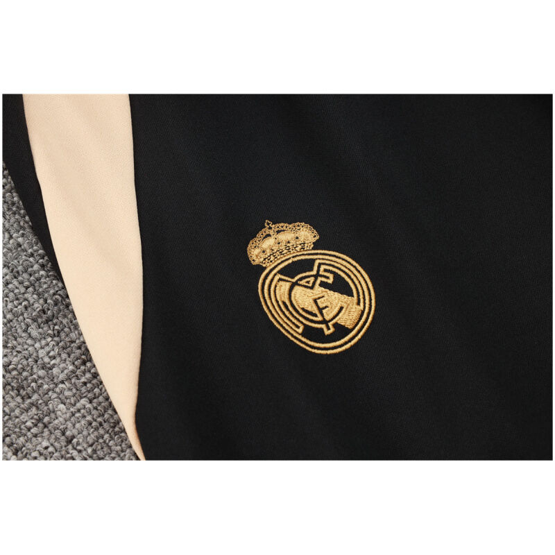 Mens Real Madrid Jacket + Pants Training Suit Black 2024/25