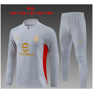 Kids AC Milan Training Suit Grey 2024/25