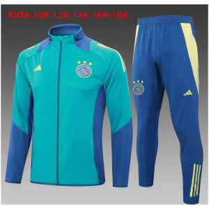 Kids Ajax Jacket + Pants Training Suit Lake Blue 2024/25