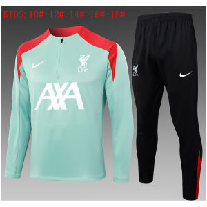 Kids Liverpool Training Suit Light Green 2024/25