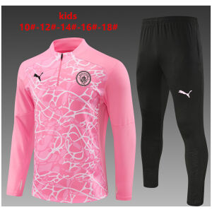 Kids Manchester City Training Suit Pink 2024/25