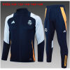 Kids Real Madrid Jacket + Pants Training Suit Royal 2024/25