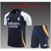 Kids Real Madrid Short Training Suit Royal 2024/25