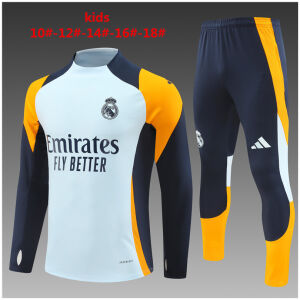 Kids Real Madrid Training Suit Light Blue 2024/25