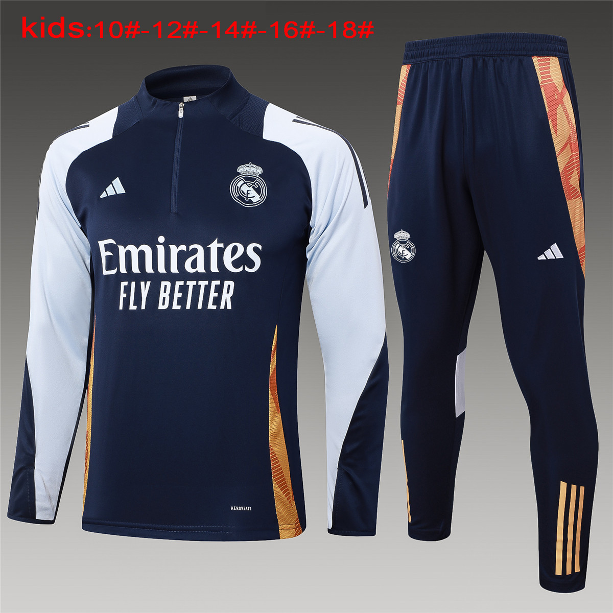 Kids Real Madrid Training Suit Royal 2024/25