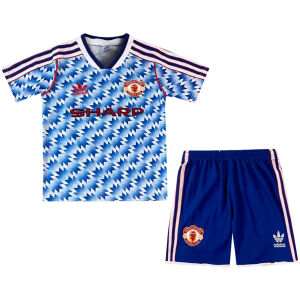 Kids Retro Manchester United Away Jersey 1990/92