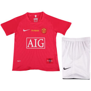 Kids Retro Manchester United Home Jersey 2007/08