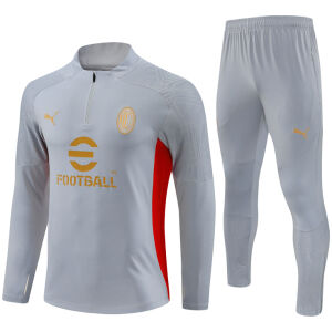 Mens AC Milan Training Suit Grey 2024/25