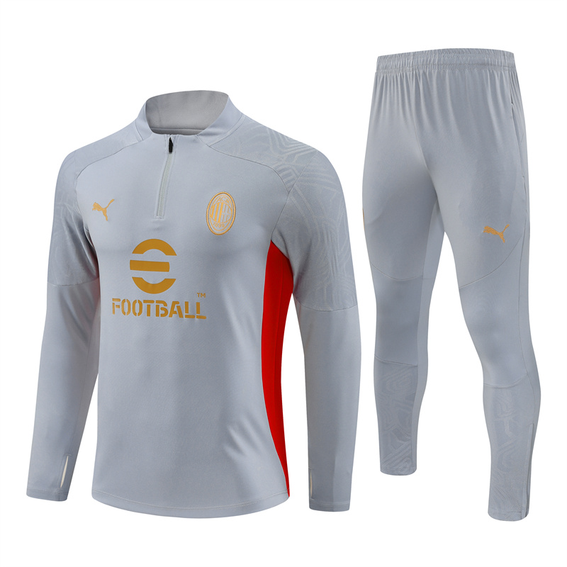 Mens AC Milan Training Suit Grey 2024/25