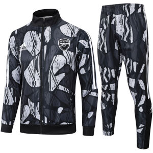 Mens Arsenal Jacket + Pants Training Suit Black 2024/25