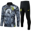 Mens Brazil Training Suit Black Jesus 2024