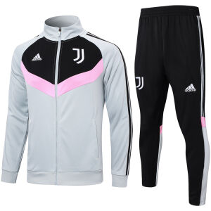 Mens Juventus Jacket + Pants Training Suit Grey 2024/25