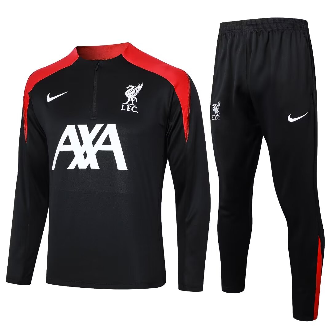 Mens Liverpool Training Suit Black 2024/25