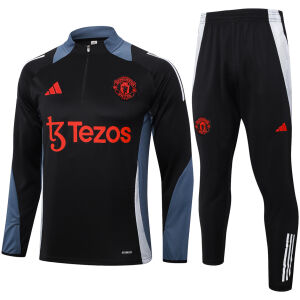 Mens Manchester United Training Suit Black 2024/25