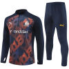 Mens Olympique Marseille Training Suit Orange - Royal 2024/25