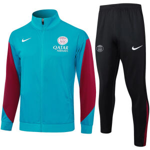 Mens PSG Jacket + Pants Training Suit Lake Blue 2024/25