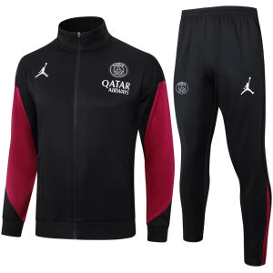 Mens PSG x Jordan Jacket + Pants Training Suit Black 2024/25