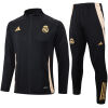 Mens Real Madrid Jacket + Pants Training Suit Black 2024/25