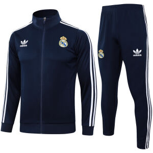 Mens Real Madrid Jacket + Pants Training Suit Royal 2024/25