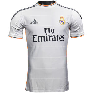 Mens Real Madrid Retro Home Authentic Jersey 2013/14 – Match