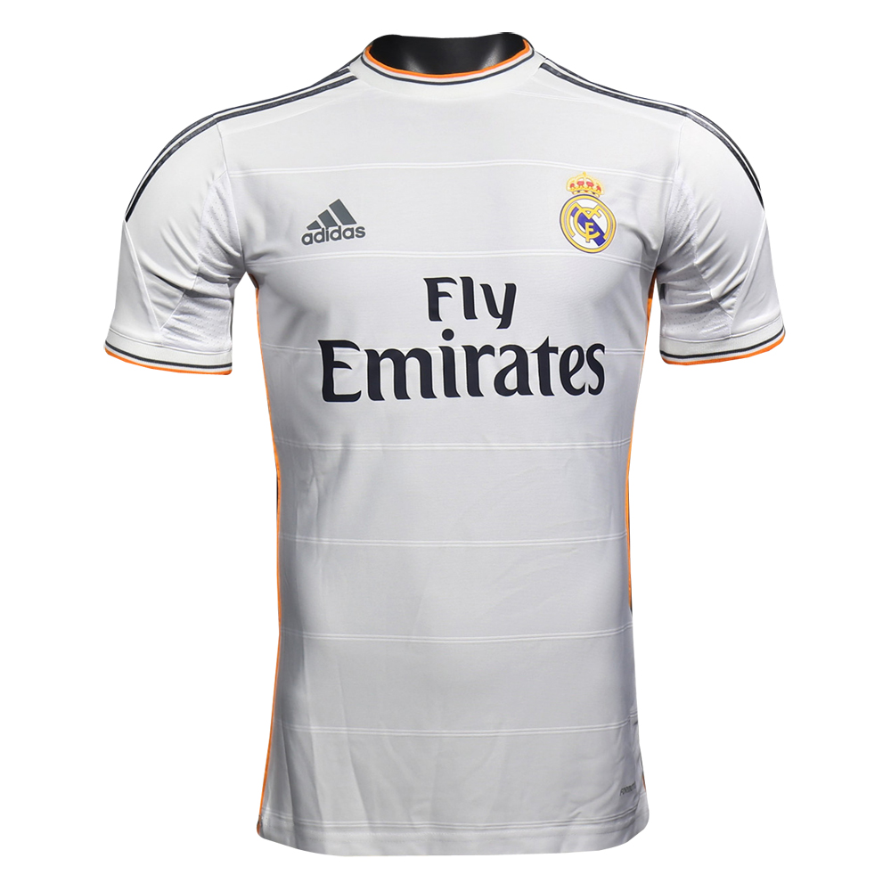 Mens Real Madrid Retro Home Authentic Jersey 2013/14 – Match