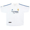 Mens Real Madrid Retro Home Jersey 2001/02
