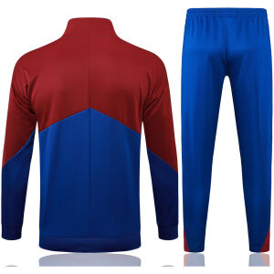 Mens Barcelona Jacket + Pants Training Suit Blue 2024/25