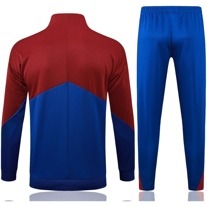 Mens Barcelona Jacket + Pants Training Suit Blue 2024/25