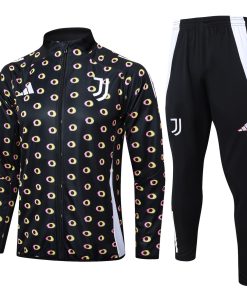 Mens Juventus Jacket + Pants Training Suit Black 2024/25