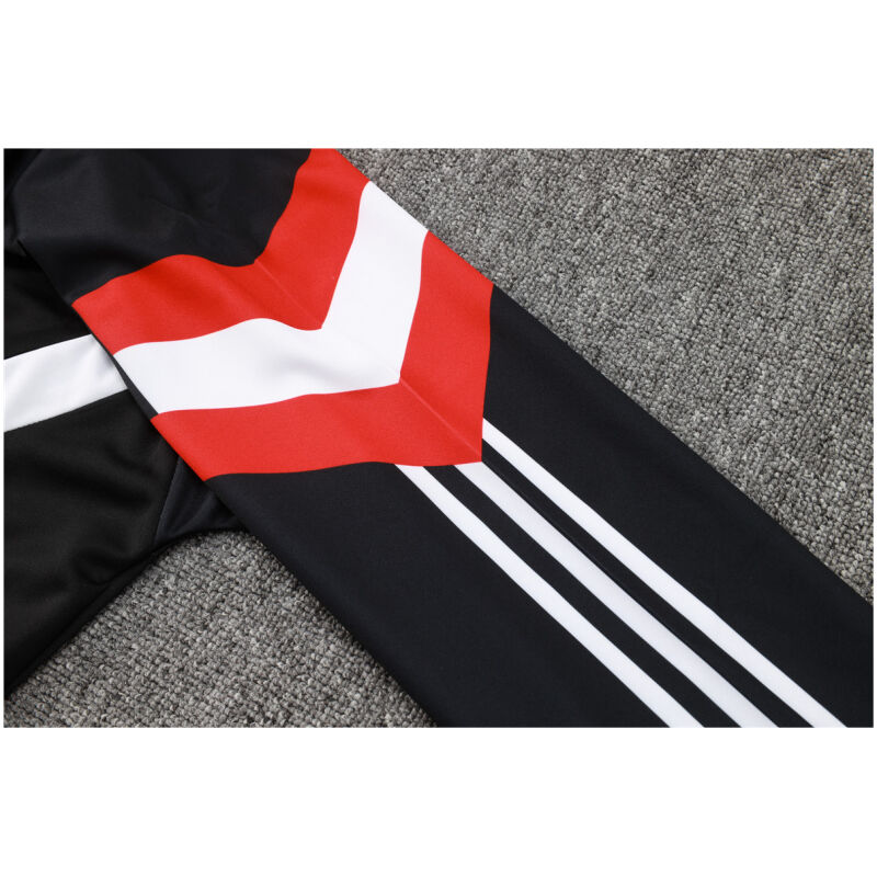 Mens Manchester United Jacket + Pants Training Suit Black 2024/25
