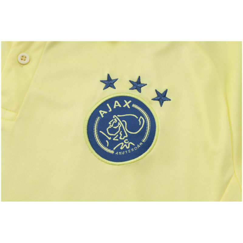 Mens Ajax Polo Shirt Yellow 2024/25
