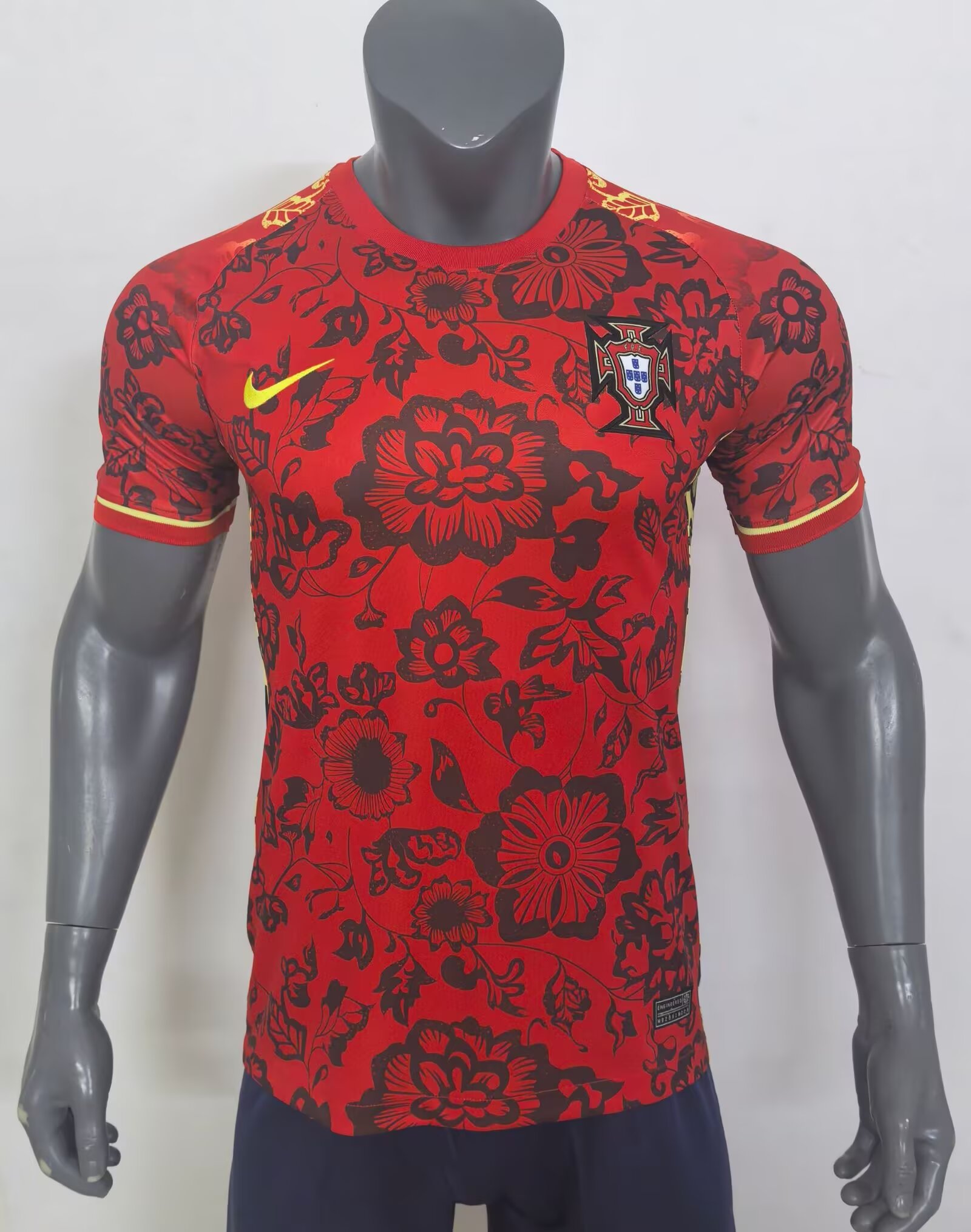 Mens Portugal Special Red Flower Jersey 2024