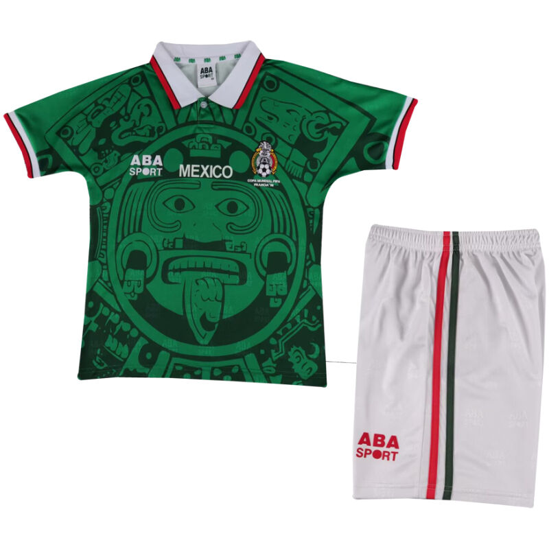 Kids Retro Mexico Home Jersey 1998