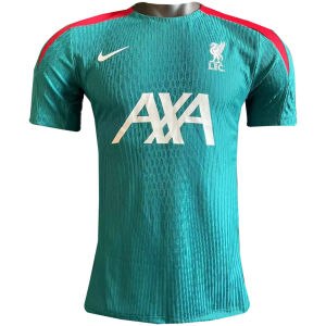 Mens Liverpool Pre-Match Short Training Authentic Green Jersey 2024/25 – Match