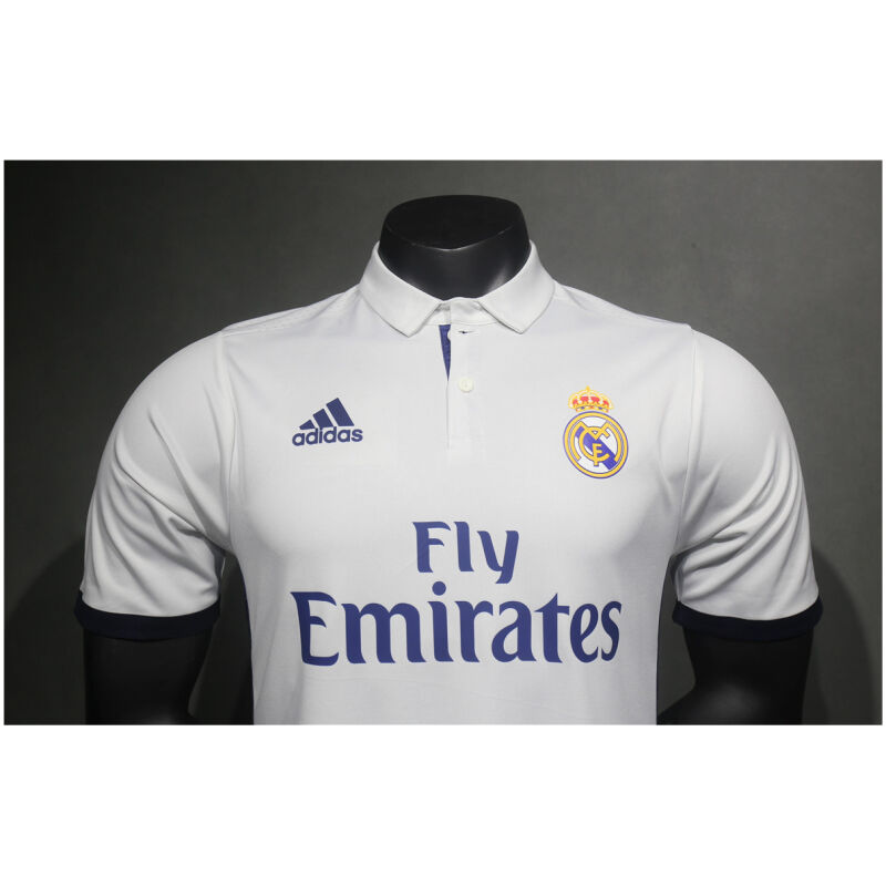 Mens Real Madrid Retro Home Authentic Jersey 2016/17 – Match
