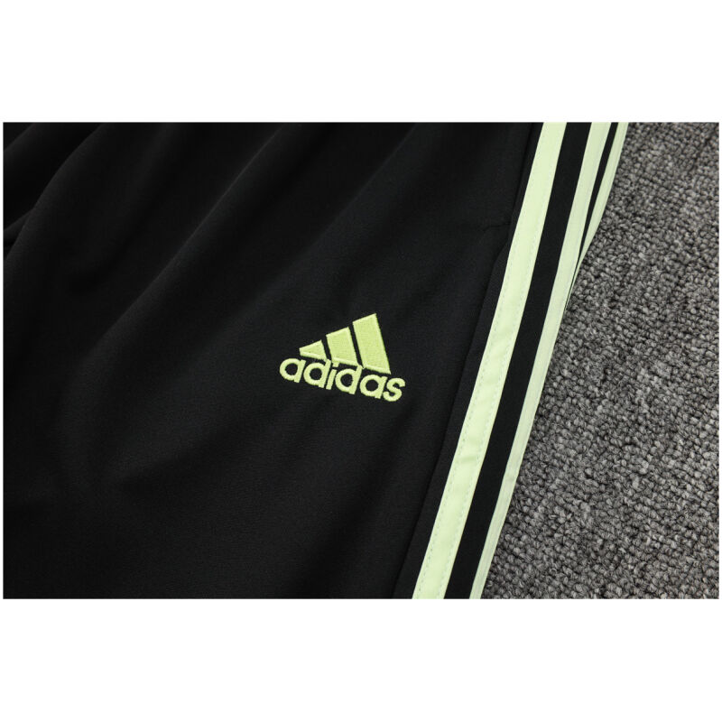 Mens Manchester United Jacket + Pants Training Suit Green – Black 2024/25